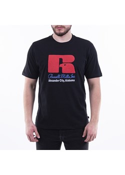 T-shirt męski Russell Athletic z krótkim rękawem z napisem 