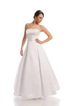 Suknia Ślubna FSS527 BIAŁY ze sklepu fokus.pl w kategorii Sukienki - zdjęcie 84154596