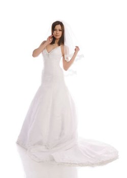 Suknia Ślubna FSS539 BIAŁY ze sklepu fokus.pl w kategorii Sukienki - zdjęcie 84154609