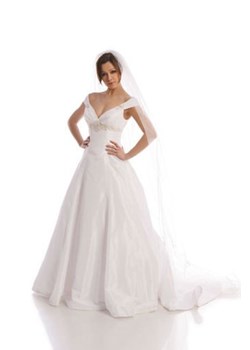 Suknia Ślubna FSS521 BIAŁY ze sklepu fokus.pl w kategorii Sukienki - zdjęcie 84154626