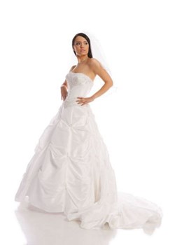Suknia Ślubna FSS523 BIAŁY ze sklepu fokus.pl w kategorii Sukienki - zdjęcie 84154629