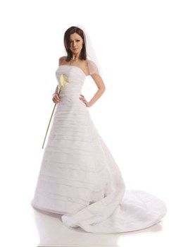 Suknia Ślubna FSS508 BIAŁY ze sklepu fokus.pl w kategorii Sukienki - zdjęcie 84154638