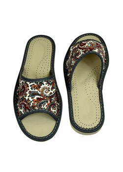 Skórzane pantofle damskie ze sklepu JK-Collection w kategorii Kapcie damskie - zdjęcie 84187746