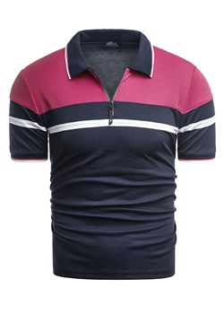 koszulka polo YP319 - różowa ze sklepu Risardi w kategorii T-shirty męskie - zdjęcie 84951035