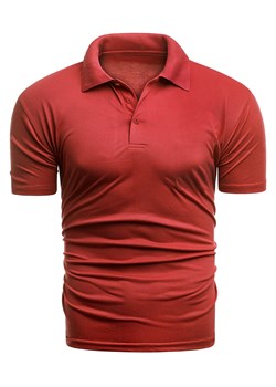 koszulka polo Eutex - czerwona ze sklepu Risardi w kategorii T-shirty męskie - zdjęcie 85401468