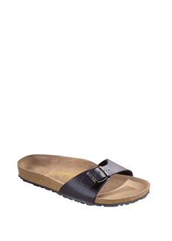 Birkenstock Klapki &quot;Madrid&quot; w kolorze czarnym ze sklepu Limango Polska w kategorii Klapki damskie - zdjęcie 85477435