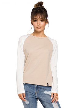 B047 bluzka beżowa ze sklepu Świat Bielizny w kategorii Bluzki damskie - zdjęcie 85516748