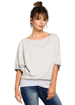 B048 bluzka popielata ze sklepu Świat Bielizny w kategorii Bluzy damskie - zdjęcie 85516768