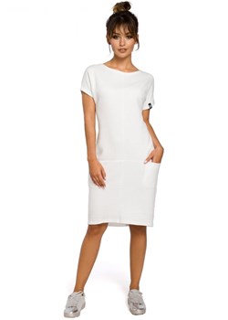 B050 sukienka ecru ze sklepu Świat Bielizny w kategorii Sukienki - zdjęcie 85516788