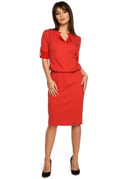 B056 sukienka czerwona ze sklepu Świat Bielizny w kategorii Sukienki - zdjęcie 85516847