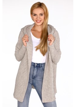 Dalena Beige sweter ze sklepu Świat Bielizny w kategorii Swetry damskie - zdjęcie 85521159