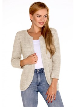 Hetiena Beige sweter ze sklepu Świat Bielizny w kategorii Swetry damskie - zdjęcie 85524397