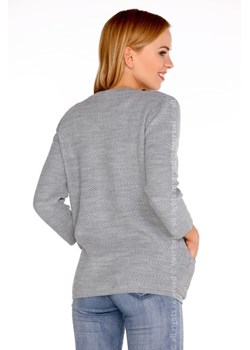 Hetiena Grey sweter ze sklepu Świat Bielizny w kategorii Swetry damskie - zdjęcie 85524426