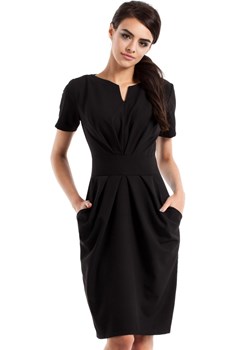 M234 Sukienka czarna ze sklepu Świat Bielizny w kategorii Sukienki - zdjęcie 85532167