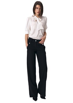 Czarne spodnie palazzo - SD38 ze sklepu Świat Bielizny w kategorii Spodnie damskie - zdjęcie 85543647
