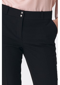Czarne spodnie zapinane na napy - SD37 ze sklepu Świat Bielizny w kategorii Spodnie damskie - zdjęcie 85545279
