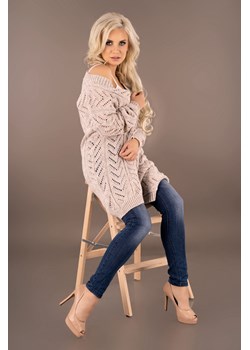 Maramela Beige sweter ze sklepu Świat Bielizny w kategorii Swetry damskie - zdjęcie 85549779