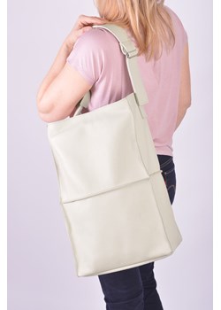 Shopper bag Designs Fashion mieszcząca a6 beżowa 