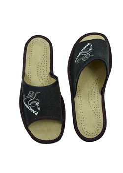 Skórzane pantofle męskie ze sklepu JK-Collection w kategorii Kapcie męskie - zdjęcie 85813288