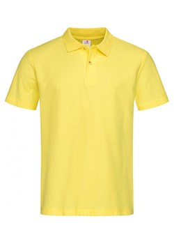 Żółta Bawełniana Koszulka POLO -STEDMAN- Męska, Krótki Rękaw, z Kołnierzykiem, Kanarkowa TSJNPLPOLOST3000yellow ze sklepu JegoSzafa.pl w kategorii T-shirty męskie - zdjęcie 87977578