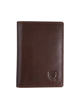 Mały antykradzieżowy portfel skórzany na karty zbliżeniowe z wyciąganym albumem (brąz) ze sklepu Koruma ID Protection w kategorii Portfele męskie - zdjęcie 89345855