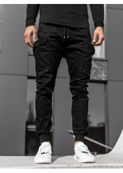 Czarne spodnie joggery bojówki męskie Bolf 0475 ze sklepu Denley w kategorii Spodnie męskie - zdjęcie 90556529