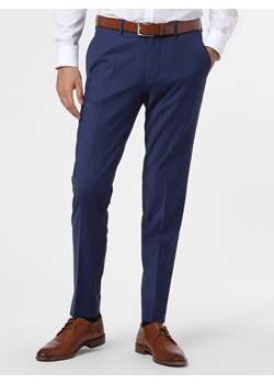 Cinque Męskie spodnie od garnituru modułowego Mężczyźni Super Slim Fit Sztuczne włókno błękit królewski jednolity ze sklepu vangraaf w kategorii Spodnie męskie - zdjęcie 91547966