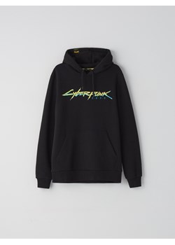 Cropp - Bluza z kapturem Cyberpunk 2077 - czarny ze sklepu Cropp w kategorii Bluzy męskie - zdjęcie 92275627