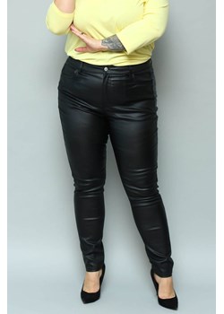 Spodnie woskowane jeans ELŻBIETA rurki czarne ze sklepu karko.pl w kategorii Spodnie damskie - zdjęcie 92467977