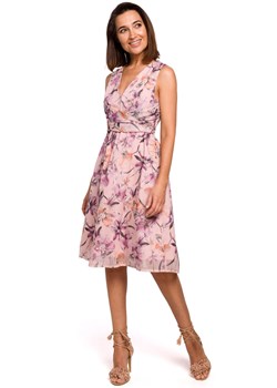 S225 Sukienka szyfonowa bez rękawów i z dekoltem - model 2 ze sklepu Świat Bielizny w kategorii Sukienki - zdjęcie 92527989
