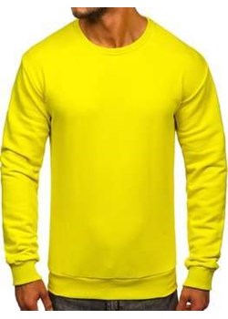 Bluza męska bez kaptura jasnożółta Bolf 171715 ze sklepu Denley w kategorii Bluzy męskie - zdjęcie 92836567