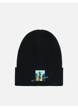 Cropp - Czapka beanie z naszywką - czarny ze sklepu Cropp w kategorii Czapki zimowe męskie - zdjęcie 93070008