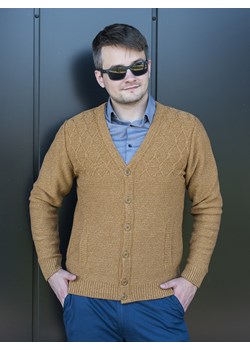 Leon kardigan - mokka - M ze sklepu Swetry Lasota w kategorii Swetry męskie - zdjęcie 93169918