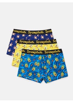 Cropp - 3 pack bokserek SpongeBob - żółty ze sklepu Cropp w kategorii Majtki męskie - zdjęcie 93344835