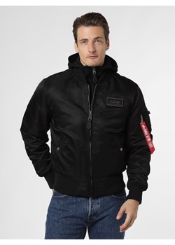 Alpha Industries Kurtka męska Mężczyźni Sztuczne włókno czarny jednolity ze sklepu vangraaf w kategorii Bluzy męskie - zdjęcie 93618606