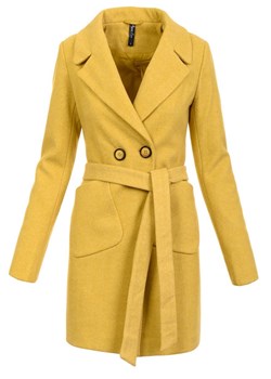 Płaszcz damski żółty 
