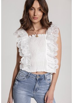 Biały Top Ackley ze sklepu Renee odzież w kategorii Bluzki damskie - zdjęcie 94979588