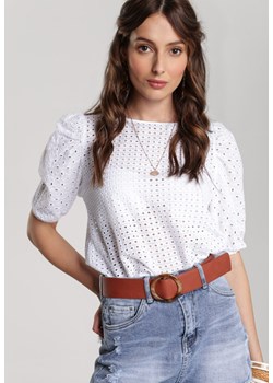 Biała Bluzka Kris ze sklepu Renee odzież w kategorii Bluzki damskie - zdjęcie 94982309
