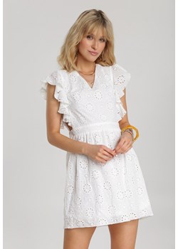 Biała Sukienka Aeganna ze sklepu Renee odzież w kategorii Sukienki - zdjęcie 94983677