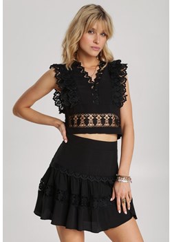 Czarny Komplet Dwuczęściowy Kelanassa ze sklepu Renee odzież w kategorii Komplety i garnitury damskie - zdjęcie 94984049