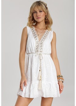 Biała Sukienka Arribel ze sklepu Renee odzież w kategorii Sukienki - zdjęcie 94984129