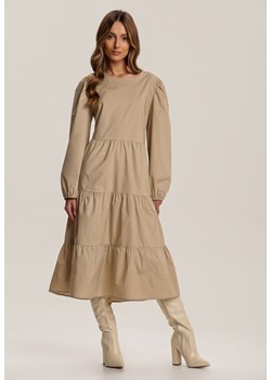 Beżowa Sukienka Kelera ze sklepu Renee odzież w kategorii Sukienki - zdjęcie 94991796