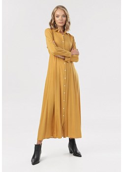 Żółta Sukienka Controllable ze sklepu Born2be Odzież w kategorii Sukienki - zdjęcie 94997688