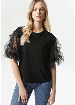 Czarna Bluzka Rhemelle ze sklepu Born2be Odzież w kategorii Bluzki damskie - zdjęcie 95001875
