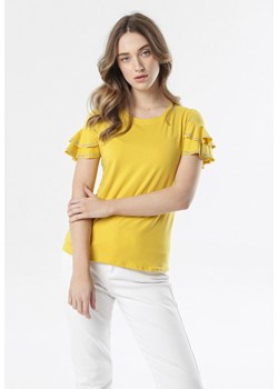 Żółta Bluzka Acaleria ze sklepu Born2be Odzież w kategorii Bluzki damskie - zdjęcie 95004486