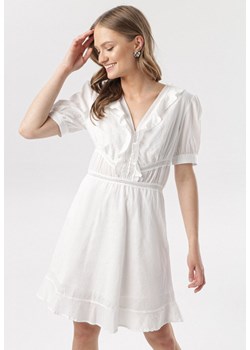 Biała Sukienka Ophis ze sklepu Born2be Odzież w kategorii Sukienki - zdjęcie 95007199
