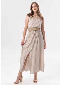 Jasnobeżowa Sukienka Cherinoe ze sklepu Born2be Odzież w kategorii Sukienki - zdjęcie 95009678
