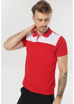 Czerwona Koszulka Dorienna ze sklepu Born2be Odzież w kategorii T-shirty męskie - zdjęcie 95011386