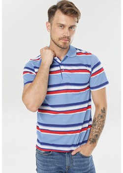 Jasnoniebieska Koszulka Echiphine ze sklepu Born2be Odzież w kategorii T-shirty męskie - zdjęcie 95012107