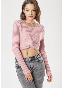Różowy Sweter Maidise ze sklepu Born2be Odzież w kategorii Swetry damskie - zdjęcie 95014468